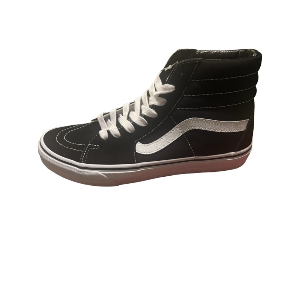 Vans Sk8-Hi Black. Men's size 8.5 Wide, US Women's size 10, Wide